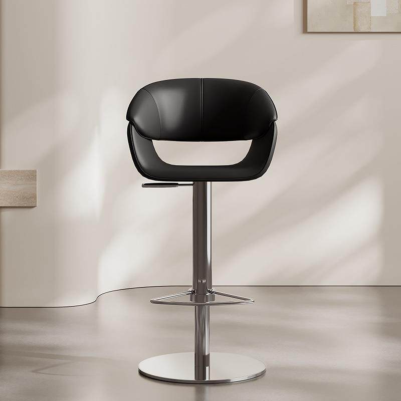 高端吧台椅酒吧舒适椅子旋转高脚凳可收银台轻奢升降办公家用