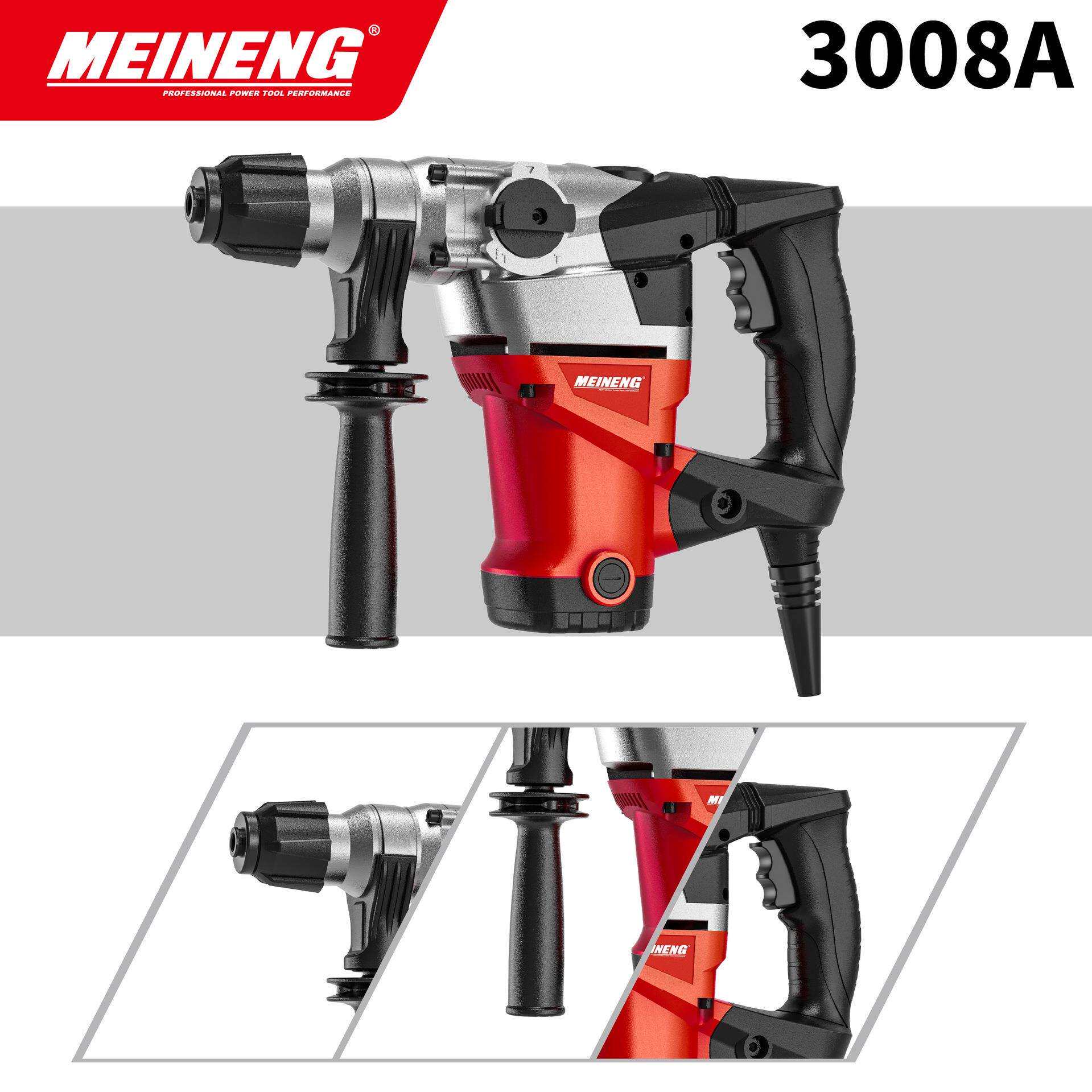 110V 3008A 跨境重型电镐冲击钻家用专打混凝土工业级电钻专业