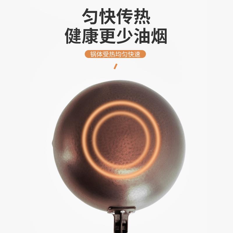 厂家锅具组合手工锻打精铁三件套炒锅汤锅煎锅灶具炒菜锅
