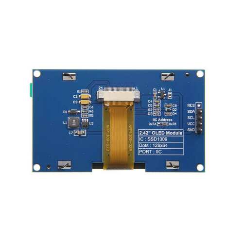 厂家 2.42寸OLED液晶显示屏串口IIC SPI 12864 ssd1309