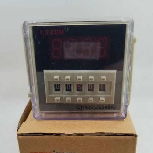 DC24V循环控制1Z单组2Z通电开关DH48S-S数显时间继电器220V