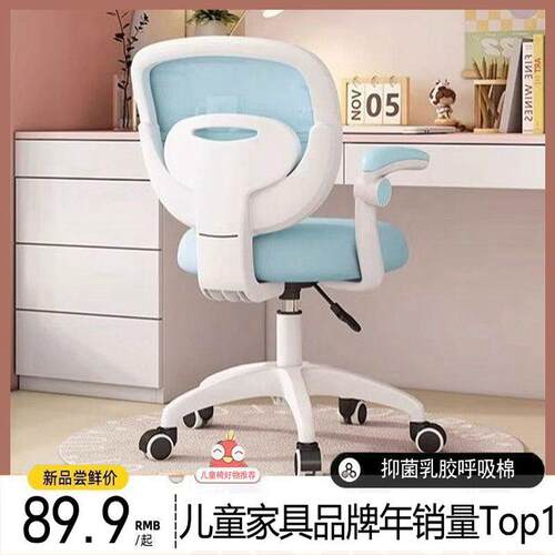 儿童家用学习椅子小学生写字座椅书桌可升降写作业专用凳久坐舒服