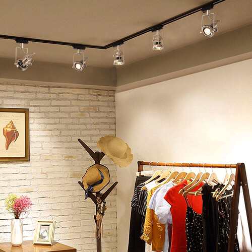 复古工业led轨道射灯商用咖啡厅服装店铺蜂窝防眩光小山丘无主灯