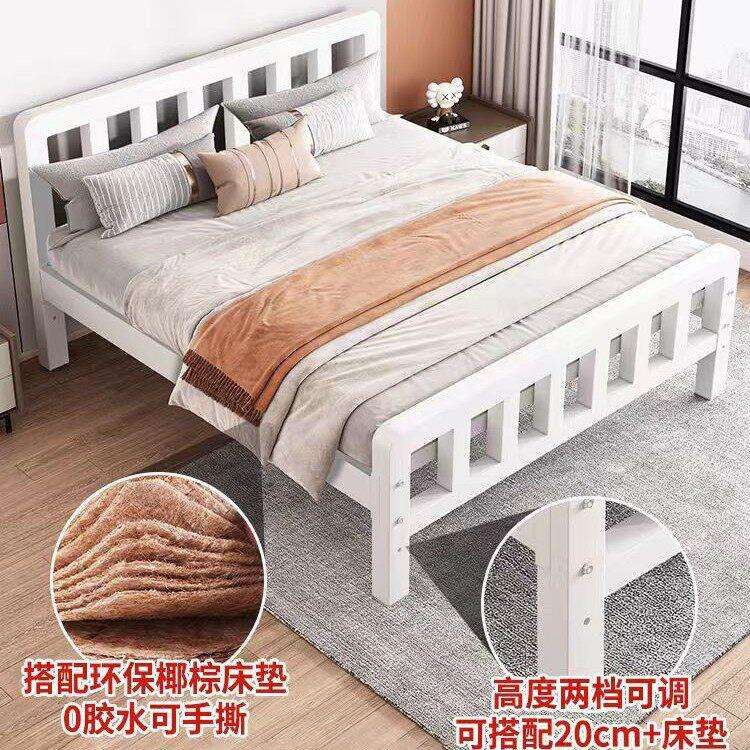 铁艺床双人床家用1.5m人铁架床不锈钢铁床加粗加厚1米8出租房用