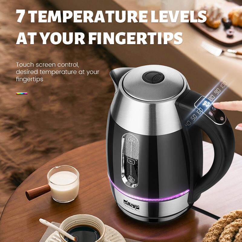 DSP/丹松 电热水壶家用烧水壶大容量1.7L不锈钢自动断电开水壶