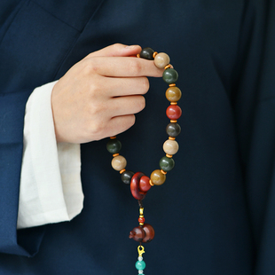 【武当山景区】五行真气养生香非遗合香珠0.8cm手串手链父母礼物