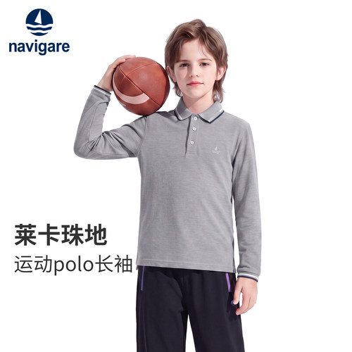 Navigare意大利小帆船男童POLO衫