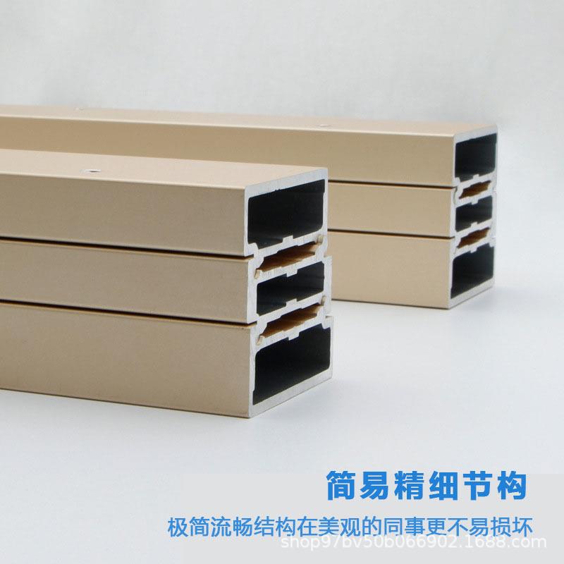 橱房柜餐桌侧装滑轨伸缩抽拉式桌台面轨道重型岛台导轨五金件抽屉