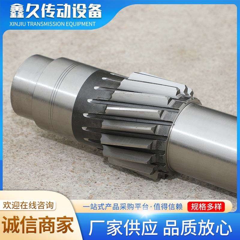 高精度磨齿斜齿轮轴非标配件减速机配件14/15/16/17/19/20齿齿轴