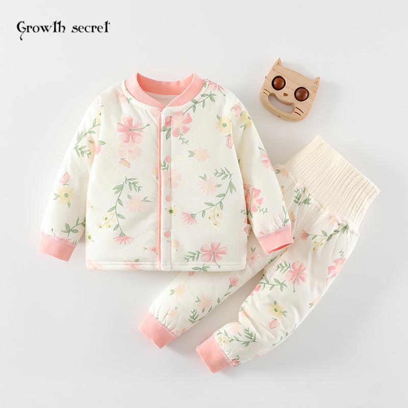 宝宝棉服套装秋冬装婴儿保暖加厚冬分体夹棉衣服男女儿童棉衣棉裤