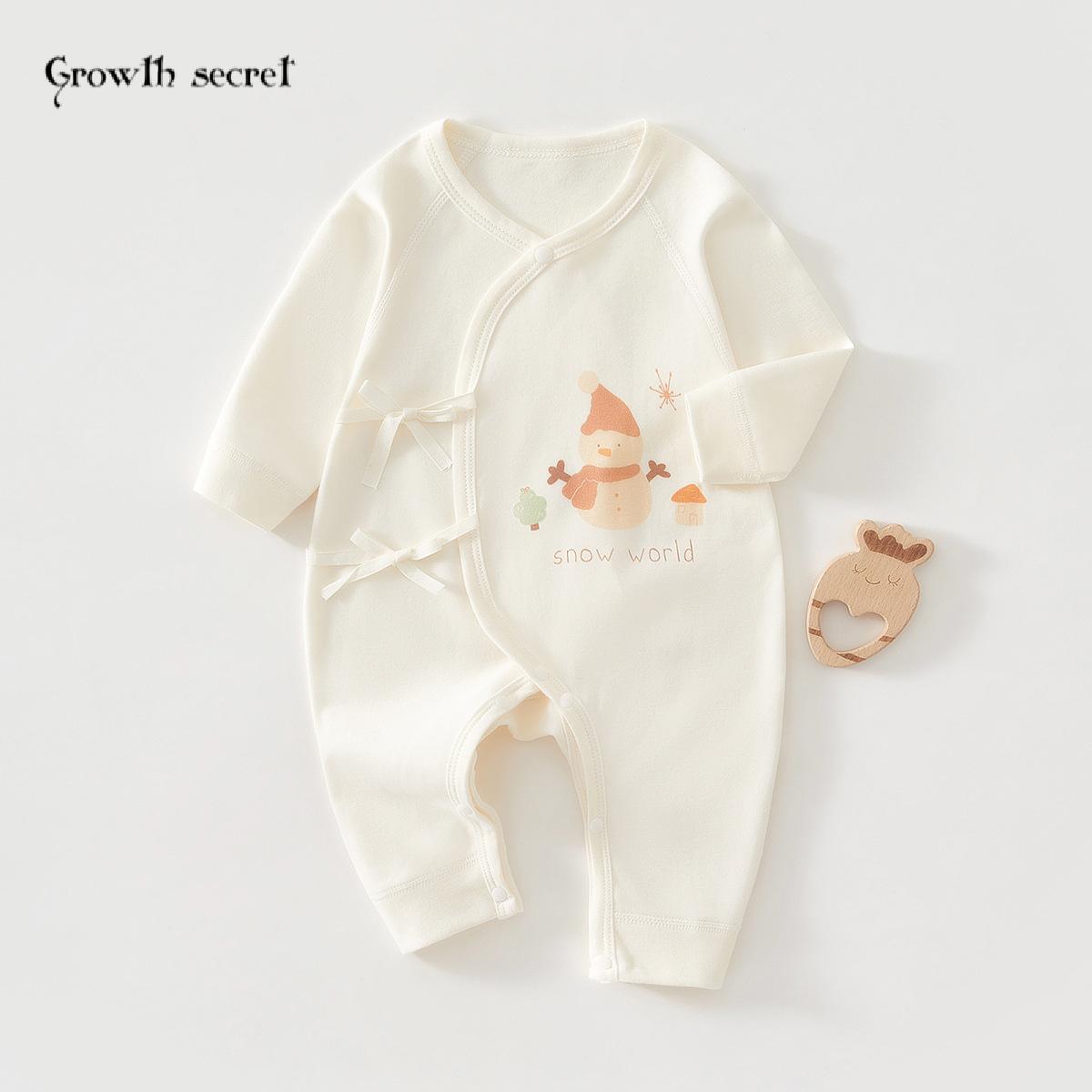 婴儿衣服春秋季纯棉新生儿和尚服0 3月6宝宝连体衣冬打底哈衣春装