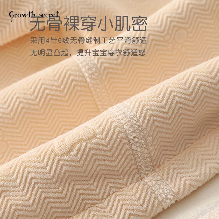 超萌宝宝衣服秋冬加绒打底衫婴儿卡通小熊加厚背带裤冬季儿童套装