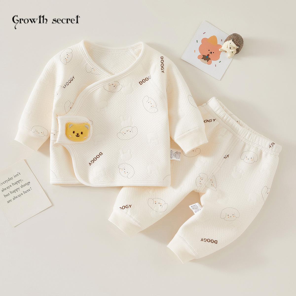 新生婴儿衣服套装春秋冬季两件套连身衣/爬服/哈衣