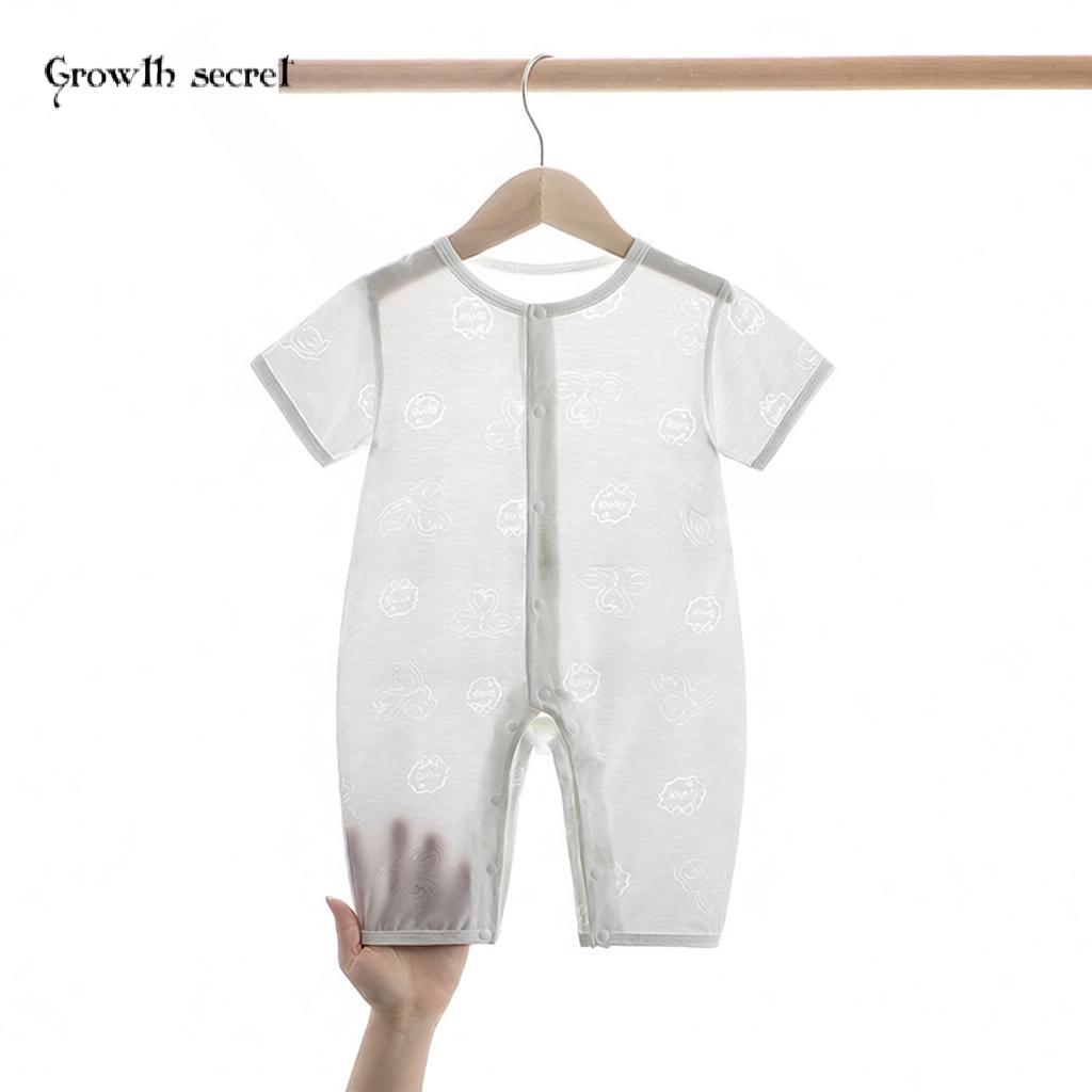 夏季婴儿短袖长裤连体衣薄款宝宝哈衣爬服童装烧花夏季连体