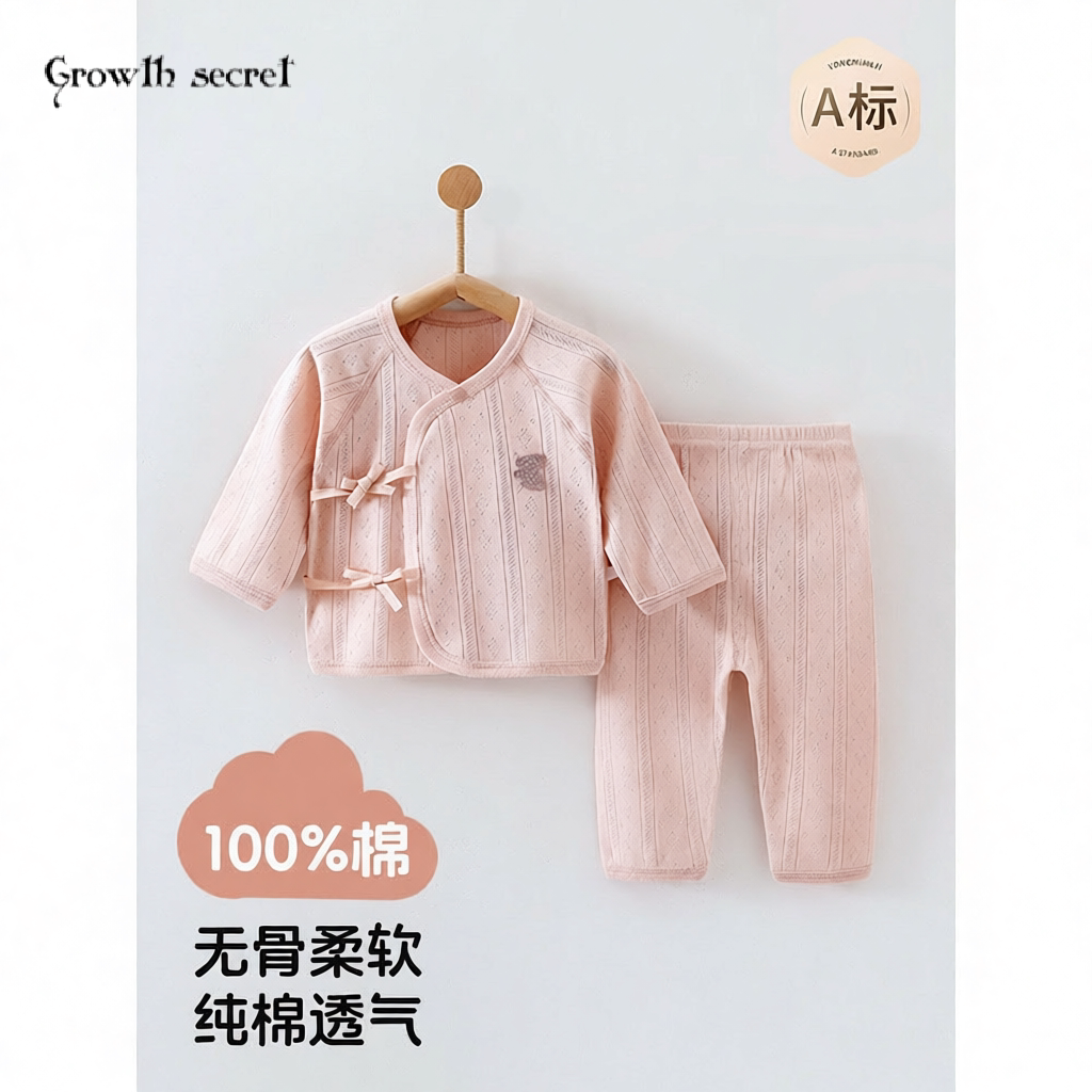 春季新款菱形格儿童秋衣秋裤宝宝分体套装睡衣春款家居服