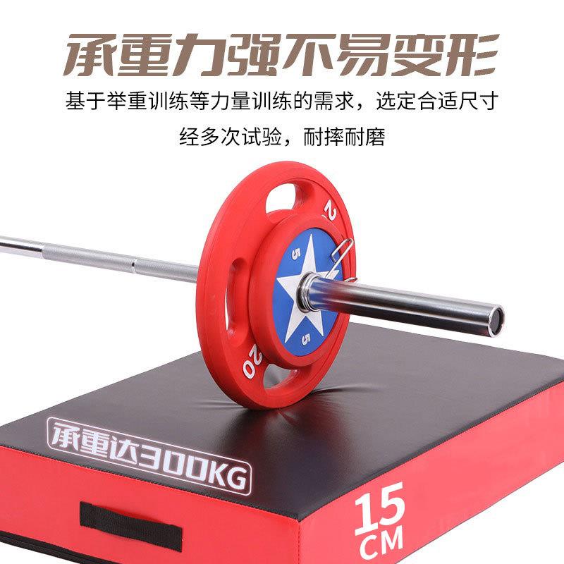 健身房器材硬拉台隔音减震垫深蹲举重台杠铃缓冲垫防震垫加厚垫子