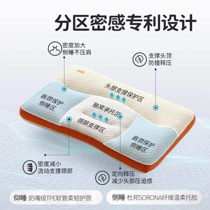 【新品】良良儿童枕头3到6岁以上四季通用护颈椎学生专用枕头图片