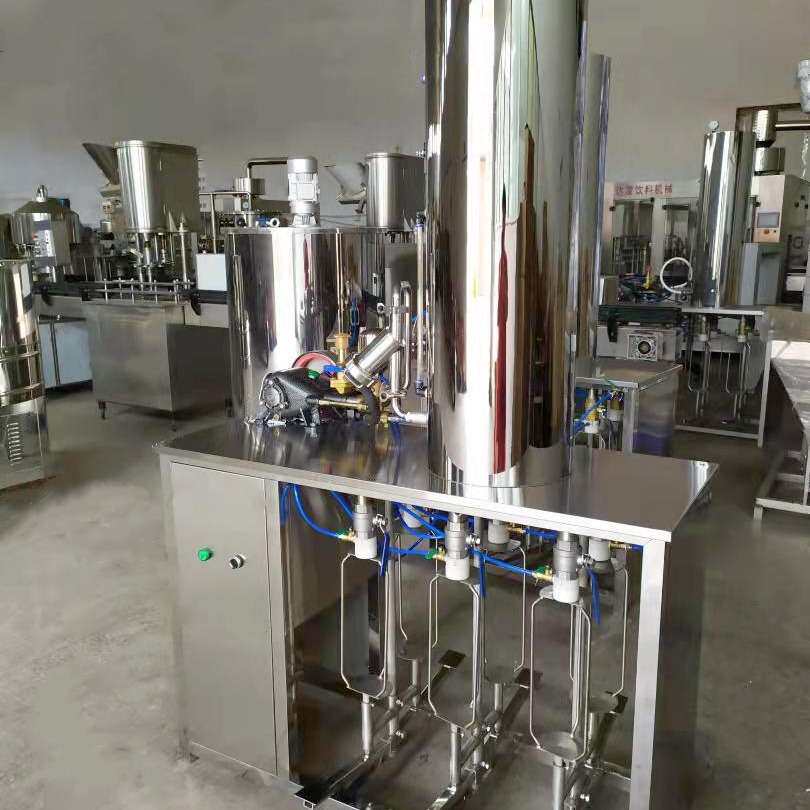 国外实验用汽水碳酸饮料生产设备苏打酒米黄酒加气混合灌装机厂家