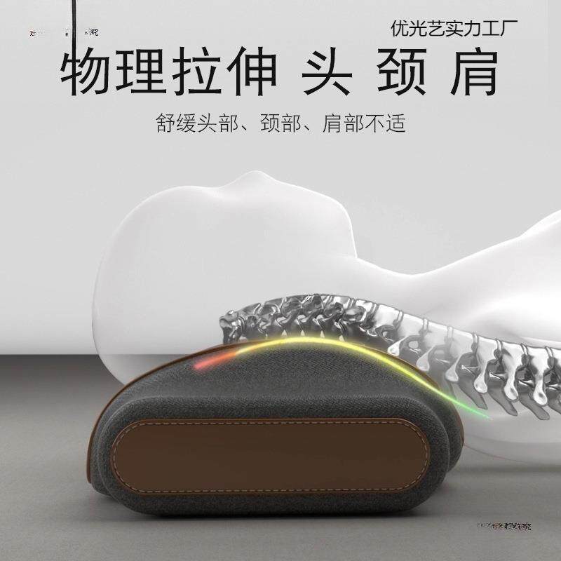 新调节护睡觉劲椎助睡眠气囊颈椎按摩枕头脖子加热疏通记忆棉