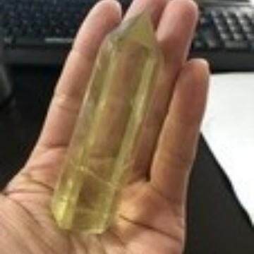天然原石水晶六棱柱家居装饰4-5cm单双尖水晶柱摆件厂家现货