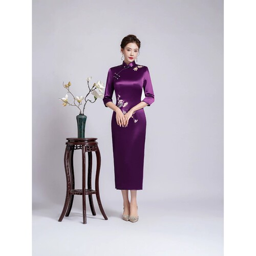 2026新款喜婆婆婚宴装日常平时可穿结婚礼服妈妈旗袍中年婚礼春季