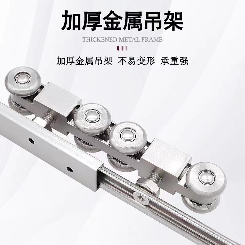 阳台门移门金属吊轮滑轨配件木门静音轴承门趟轮重型吊轨滑轮