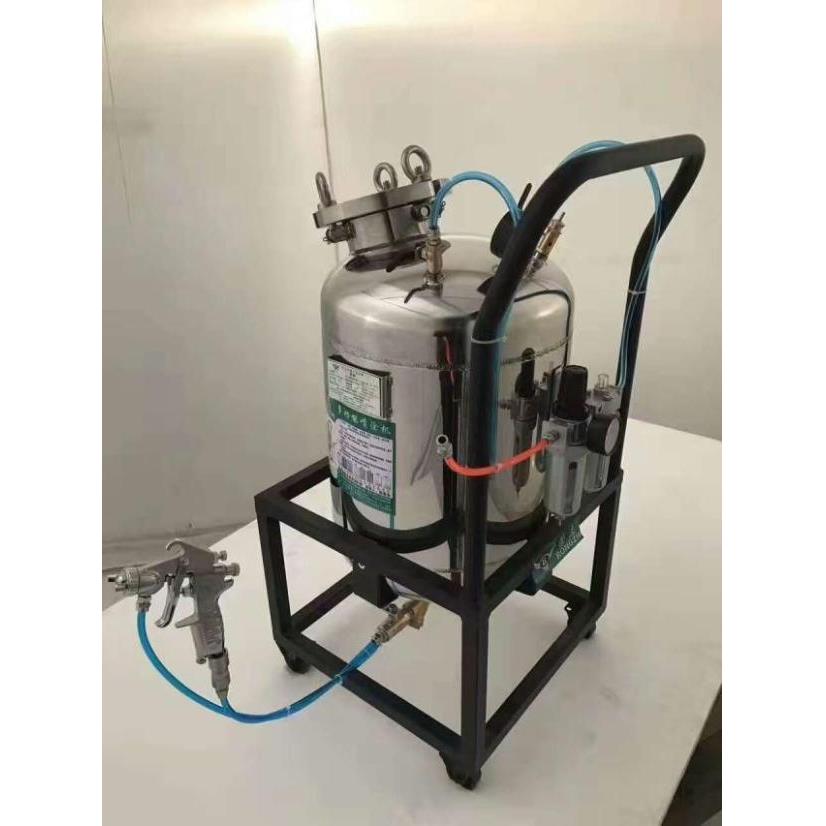 荣志喷胶机40L45L50L60L80L荣志 气动免洗压力桶不锈钢节能喷胶机