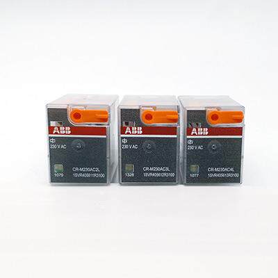 ABB小型交流中间继电器CR-M024DC2L/3L/4L CR-M230AC2L 8脚AC230V