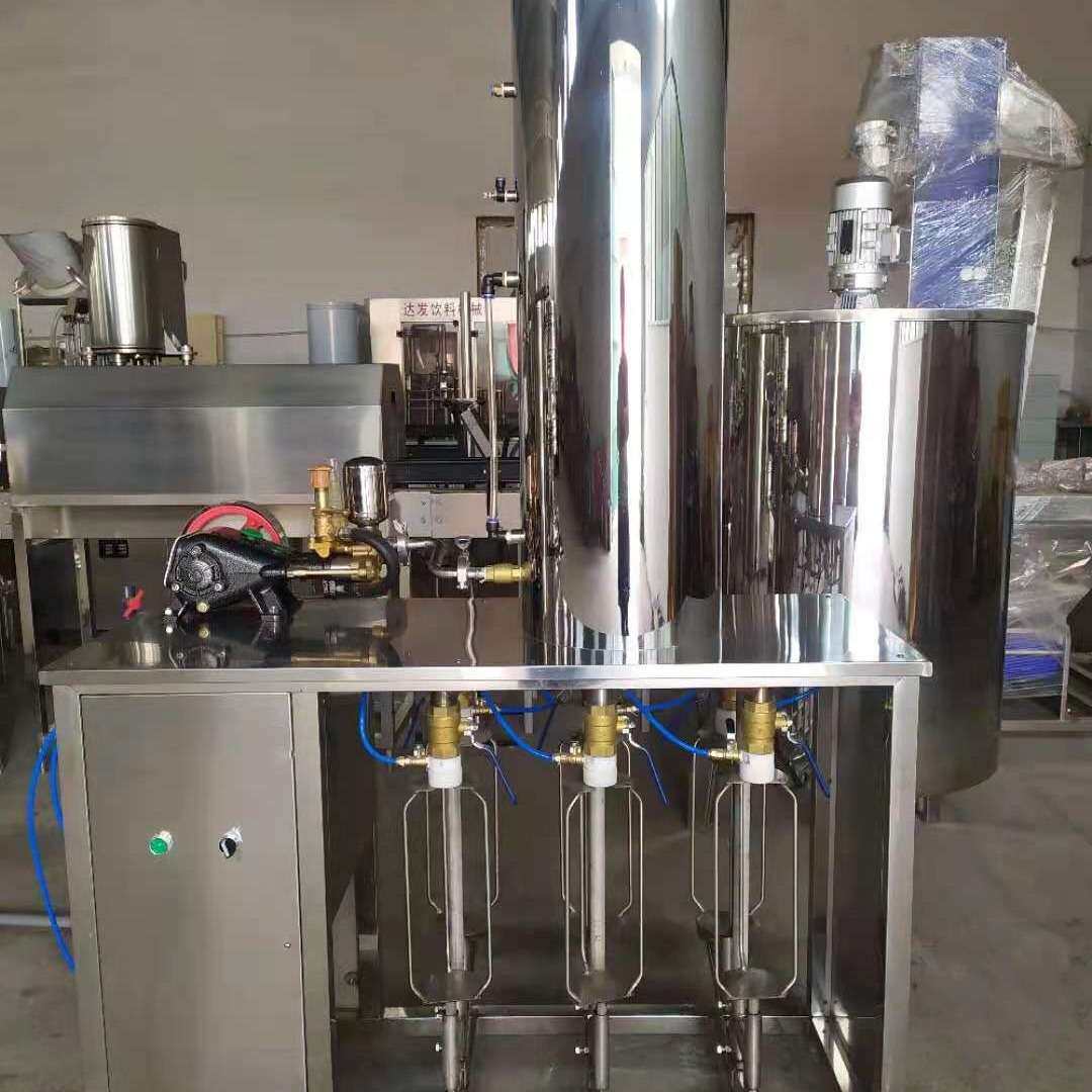 功能饮料加气混合灌装机带气苏打水灌装机奎宁碳酸水饮料生产设备