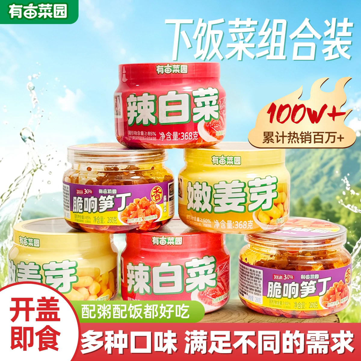 有亩菜园韩式辣白菜开胃下饭