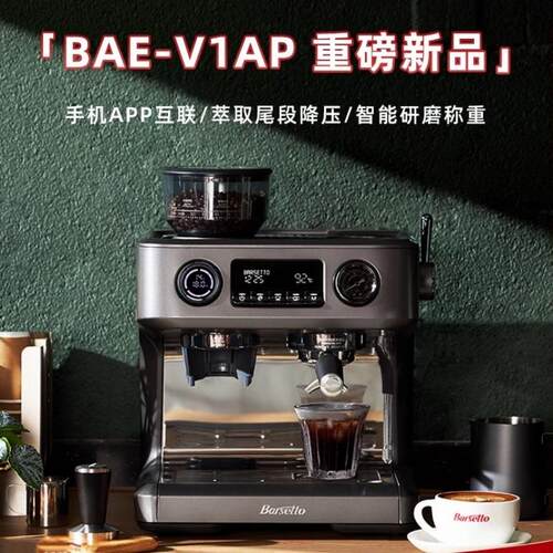 V1AP冷萃咖啡机半自动意式研磨一体机蒸汽打奶泡
