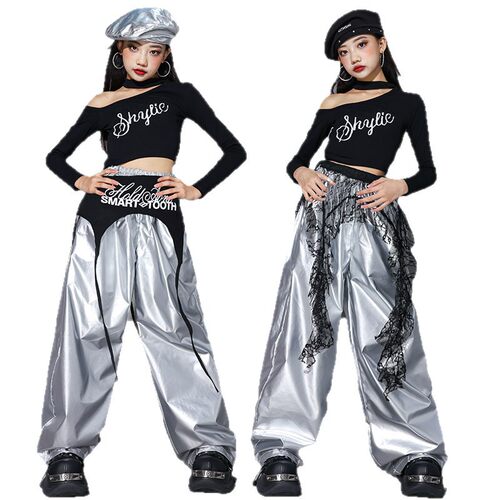2026新款女童jazz爵士舞演出服儿童街舞服装少儿女团走秀潮装