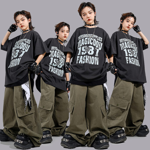 2026新款少儿breaking街舞服装嘻哈宽松男童潮流套装酷帅