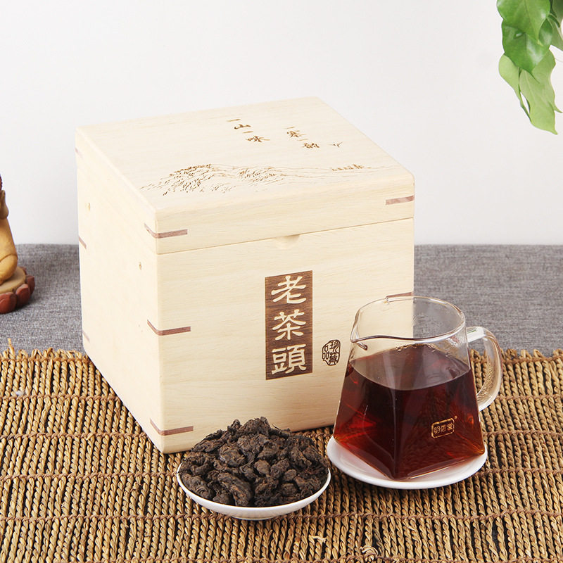 云南金芽老茶头熟普1.3kg礼盒