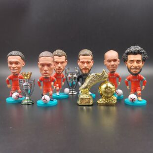 足球球员玩偶利物浦萨拉赫范戴克亨德森人偶小公仔球迷收藏手办