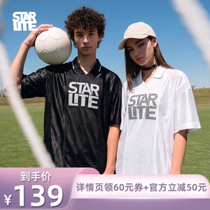 starlite复古球衣反光短袖T恤