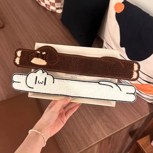 可爱腊肠狗魔术贴刘海贴发箍