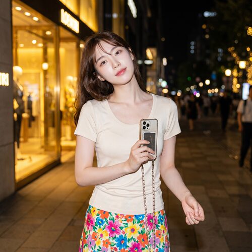 U领短袖t恤女正肩修身韩版上衣
