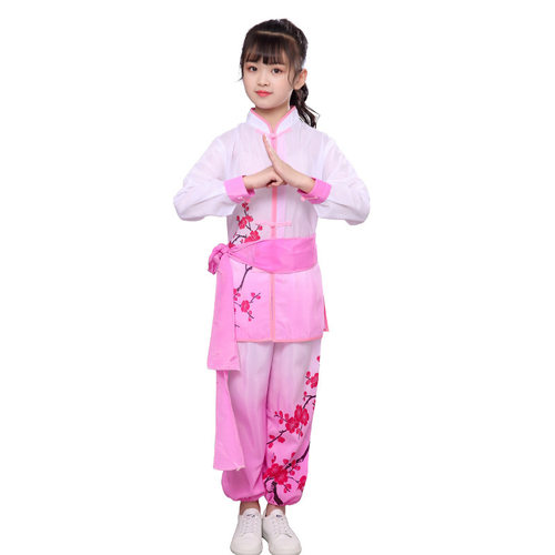 2026新款儿童武术服表演服小学生练功服男童太极服比赛服套装女童
