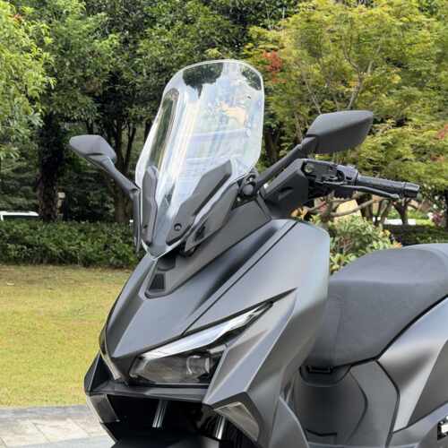 适用于新大洲本田NS150ES改装前置后视镜 加高挡风玻璃 运动挡风