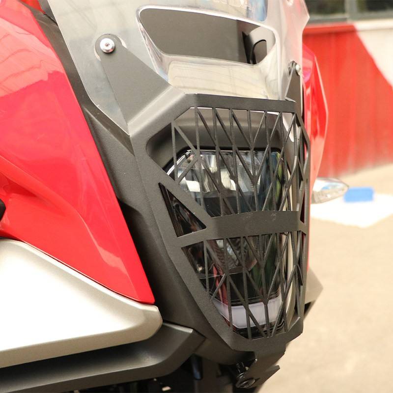 适用本田NX500前灯罩NX400大灯网装饰罩改装大灯保护罩磨砂哑黑