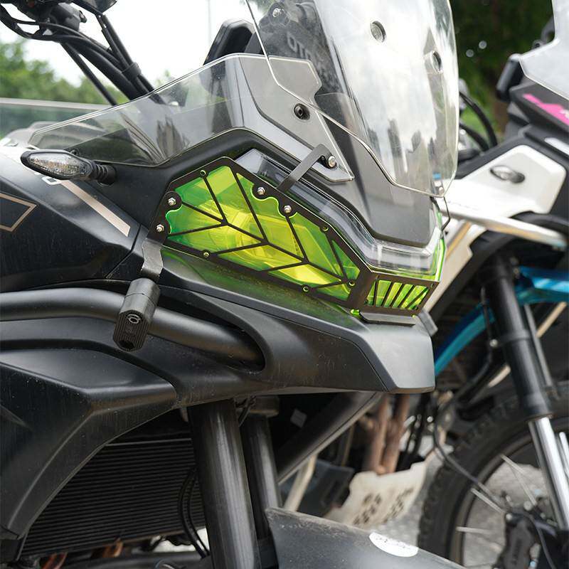 适用春风700MT前大灯罩前脸装饰罩网格罩改装保护架黑武士面具罩