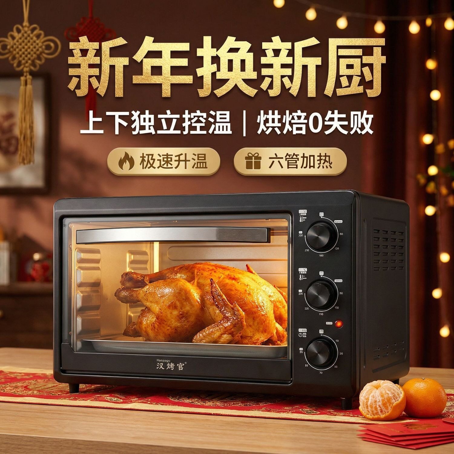 电烤箱22L48升家用烘焙全自动大容量智能多功能烤披萨新款批发