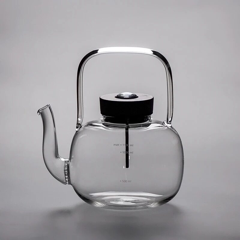 宜龙感温加厚玻璃泡茶滤壶