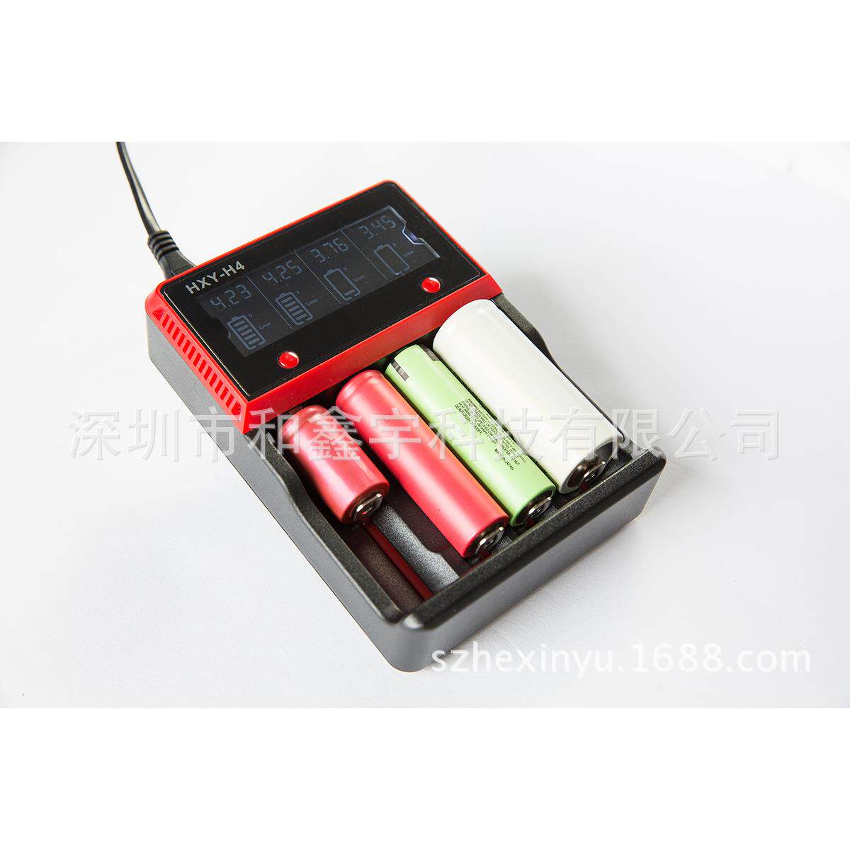 源头工厂18650充电器液晶显示屏镍氢AA5号7号AAA多功能充电器