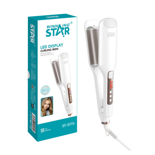 Winning star外贸家用90W电夹板蓬松器不伤发卷发器Curling iron