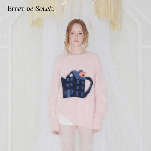 【明星同款】Effet de Soleil圆领毛衣针织衫毛衫FIFTYFIFTY组合
