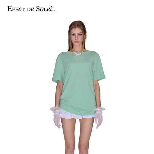 Effet de Soleil中古风短袖T恤上衣女装新品26夏