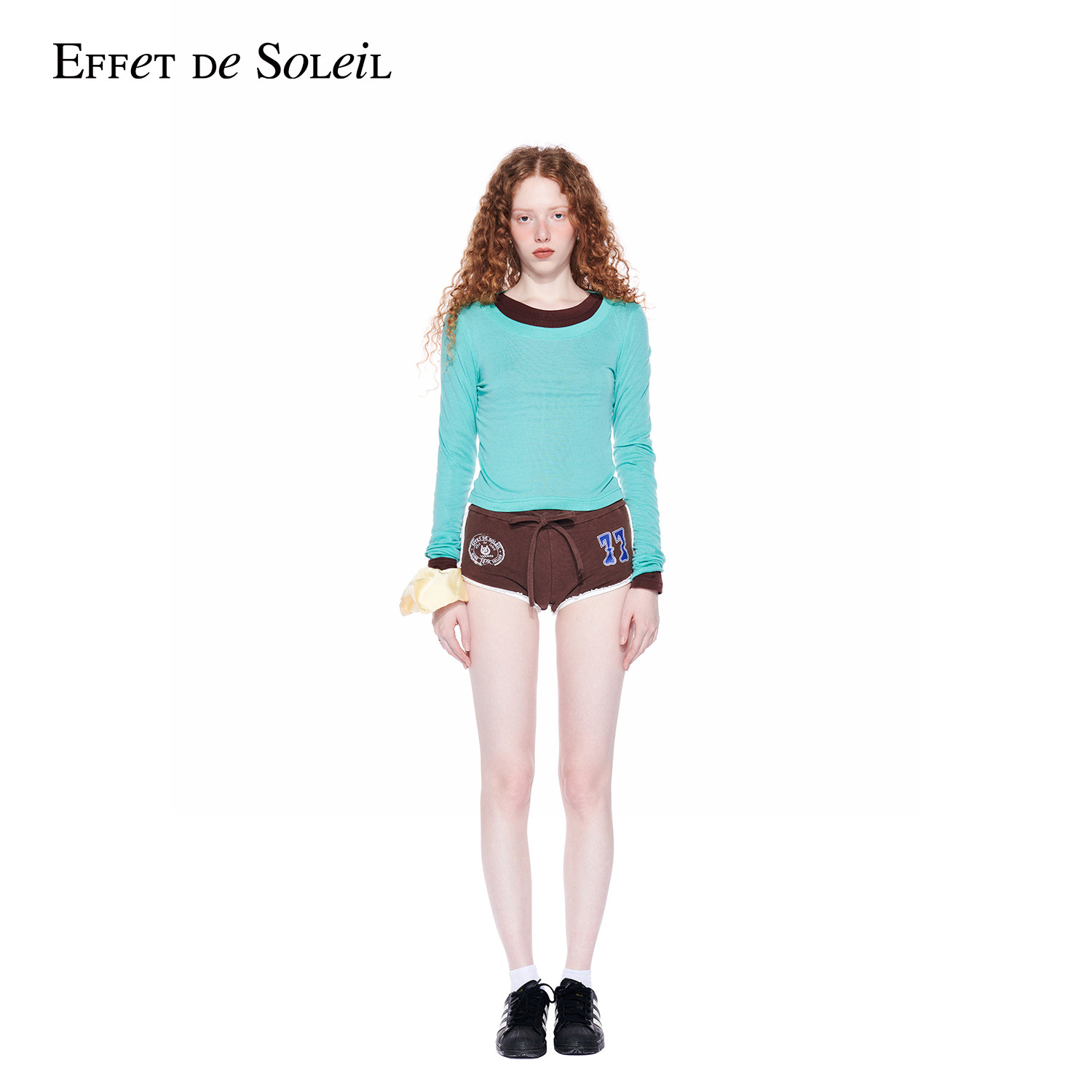 【热销补货】Effet de Soleil圆领长袖T恤修身显瘦叠穿打底上衣女