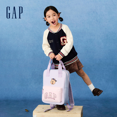 GAP马卡龙拼色双肩包书包小学生
